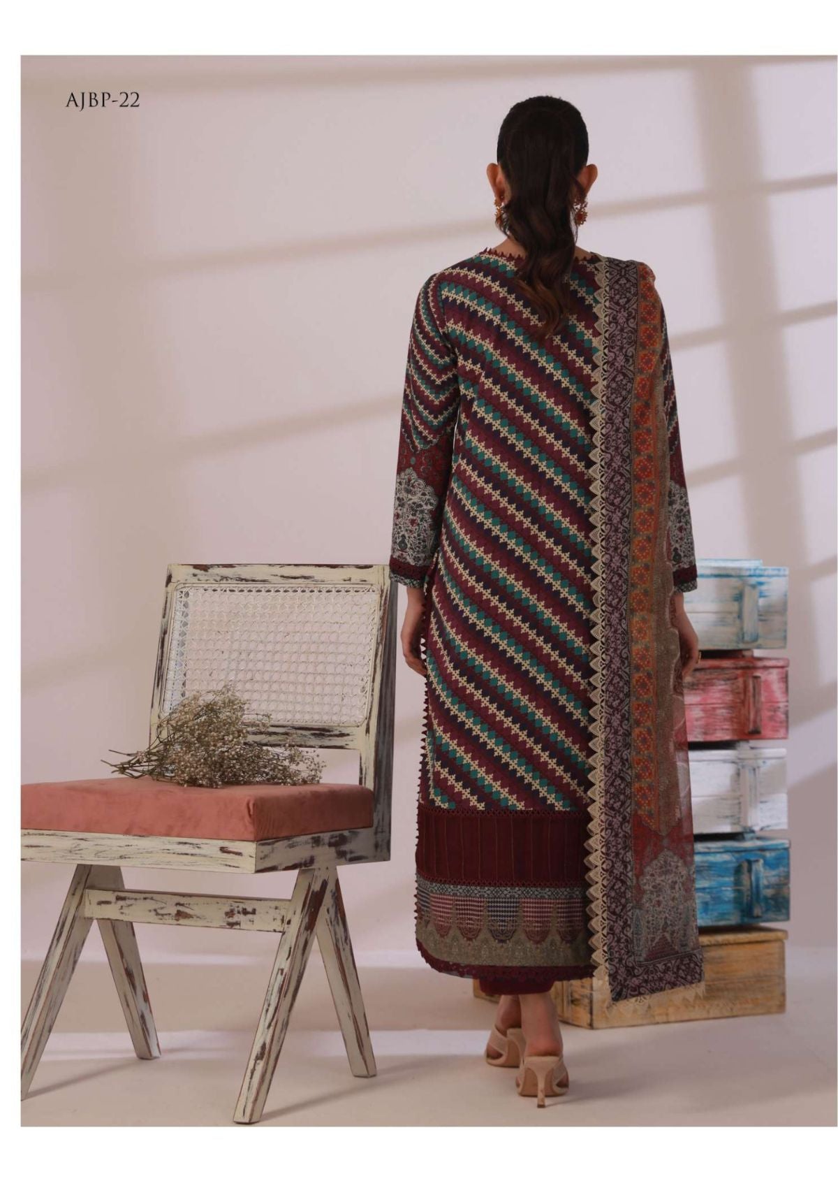 Lawn Collection - Asim Jofa - Prints - AJBP#22 - Official Asim Jofa - Agha Fabrics UK