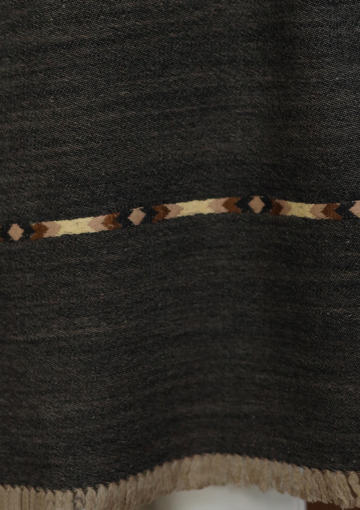 Men Shawls - Wool Shawls - D#25 - B Black