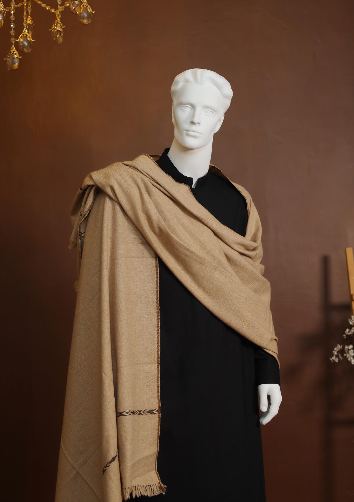 Men Shawls - Wool Shawls - D#209 - D Skin