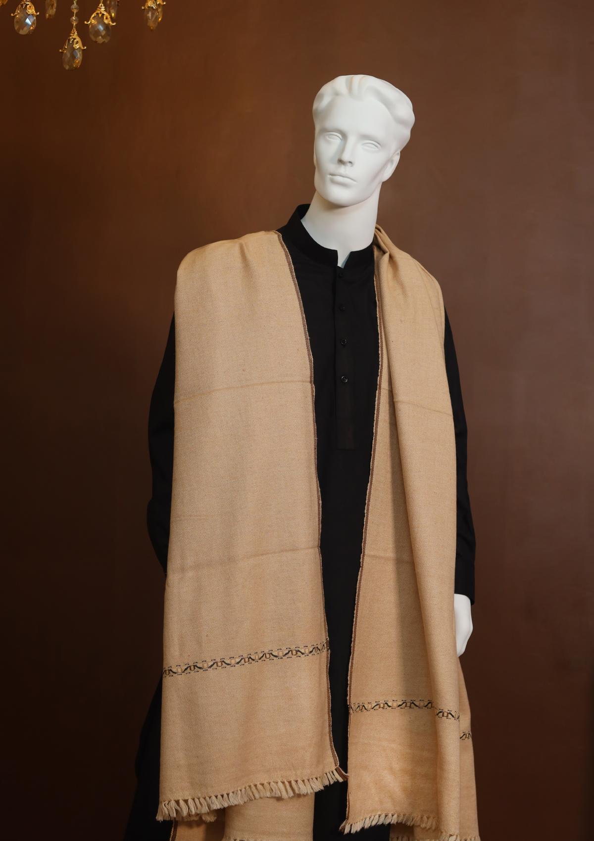 Men Shawls - Wool Shawls - D#209 - Skin