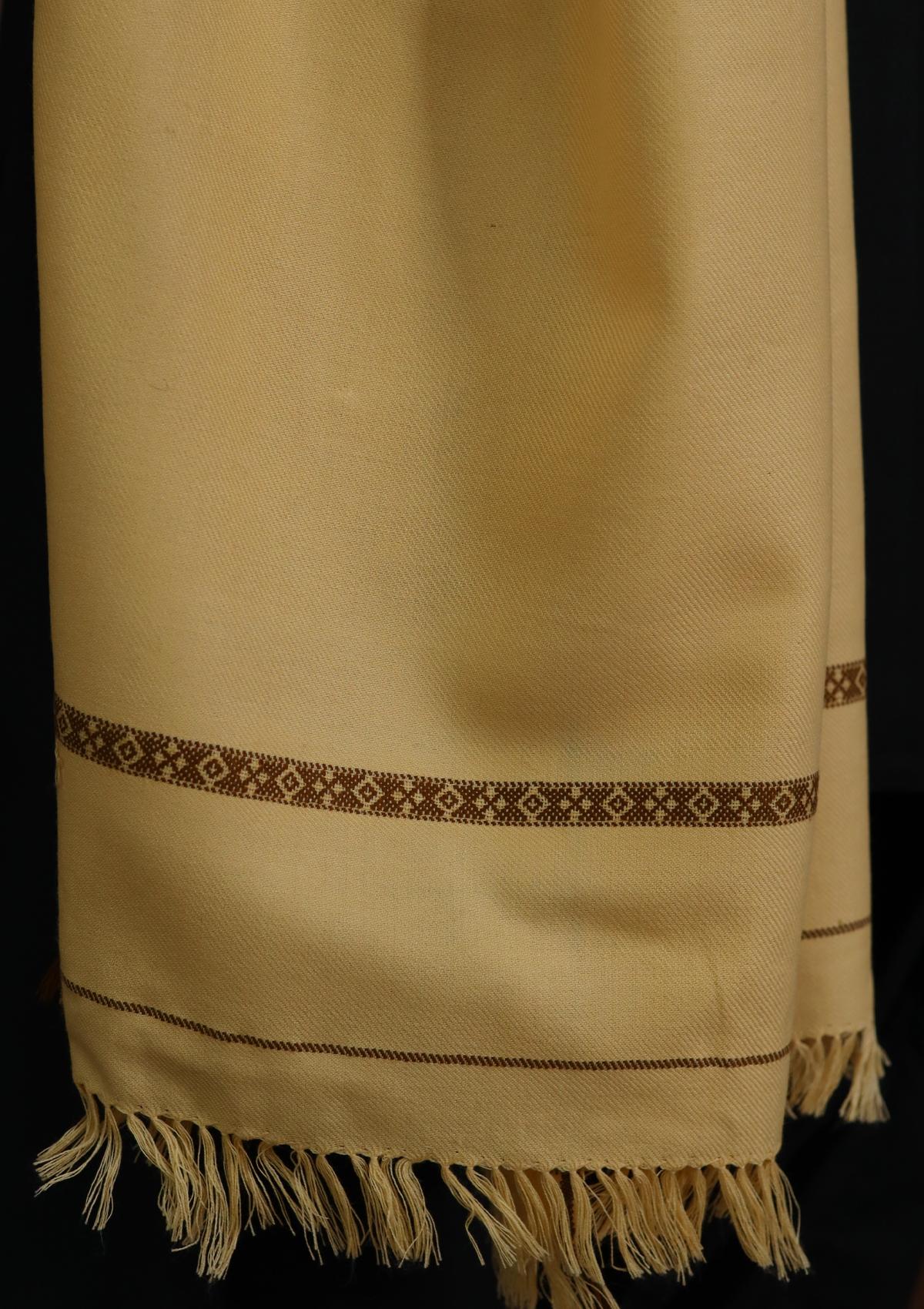 Men Shawls - Wool Shawls - D#02 - L Gold