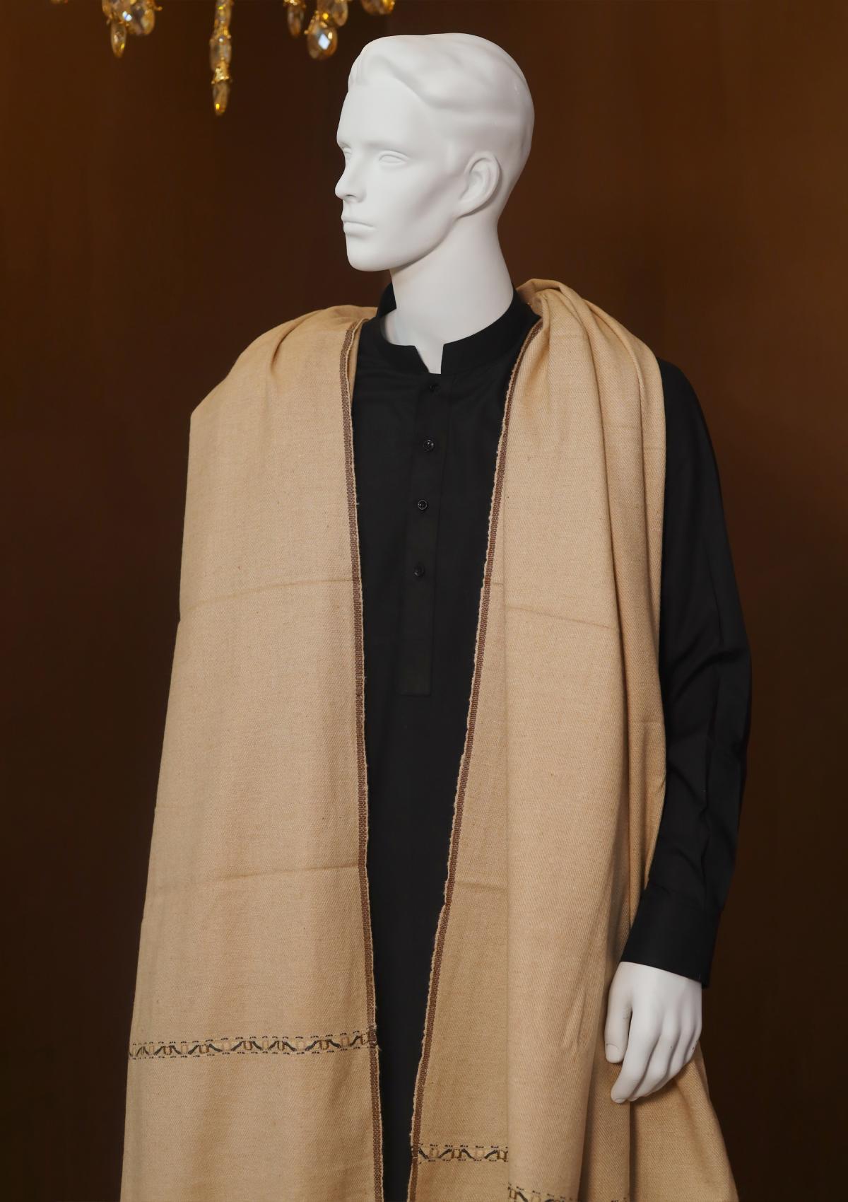 Men Shawls - Wool Shawls - D#209 - Skin