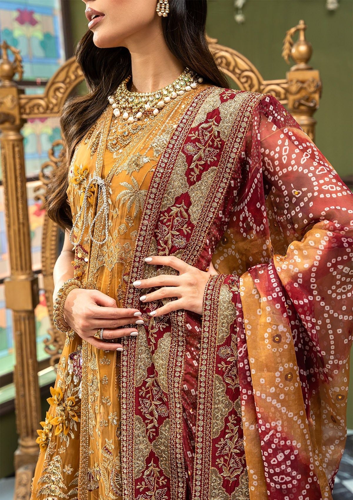 Formal Collection - Nureh - Jhoomro - NL#52 - ZAWIYA - Official Nureh - Agha Fabrics UK