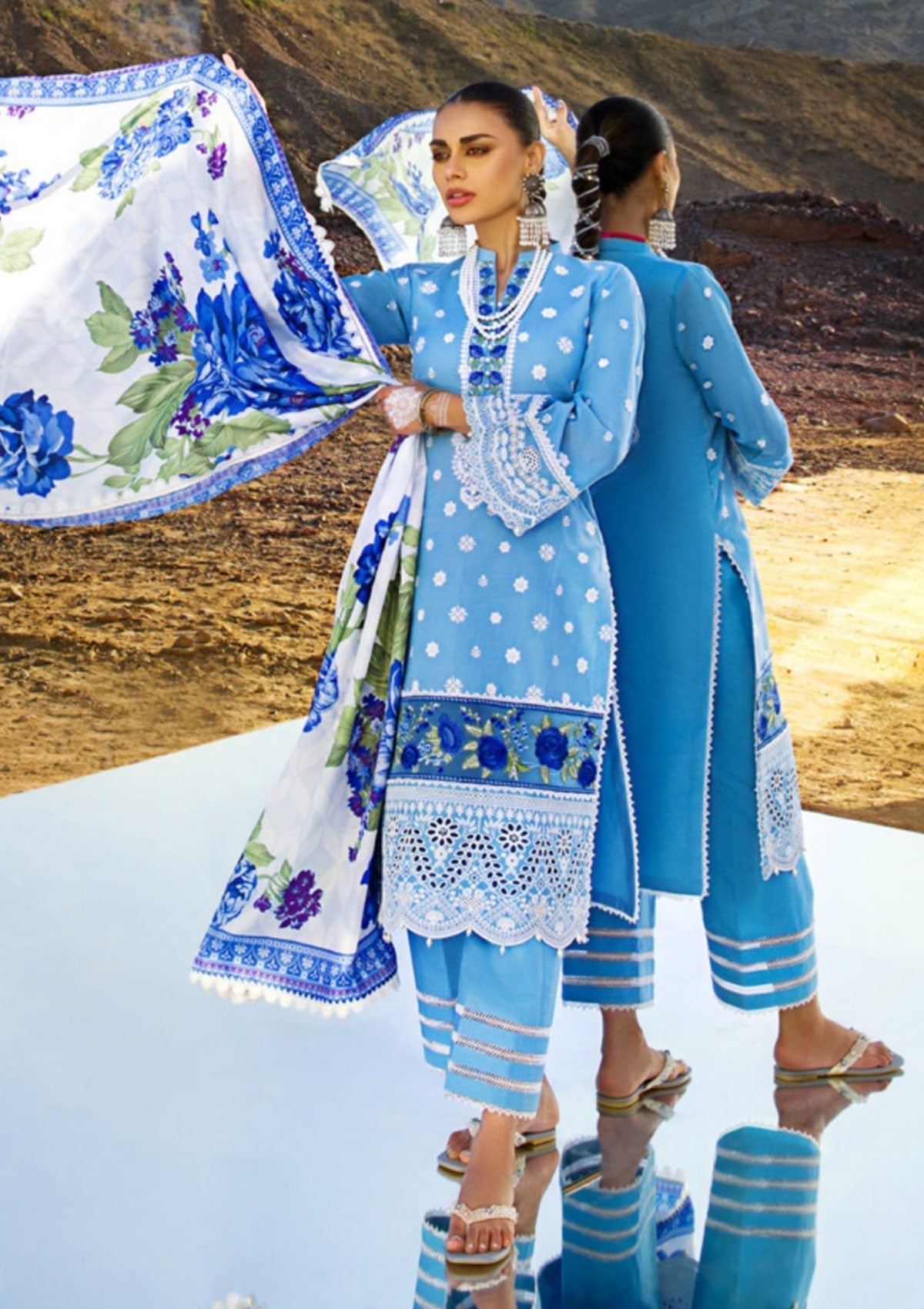 Lawn Collection - Zainab Chottani - Chikankari - ZCL#4A