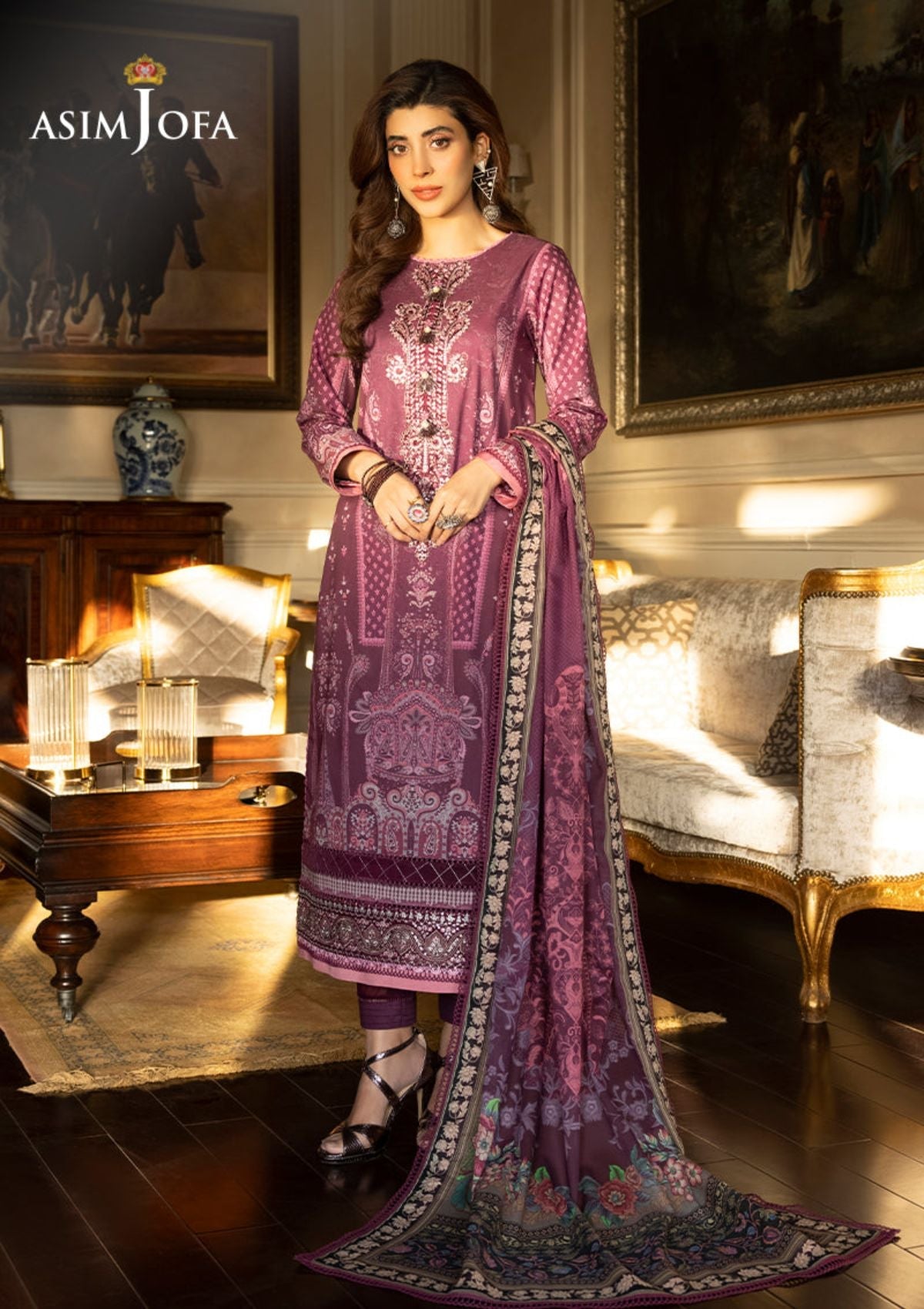 Lawn Collection - Asim Jofa - Rania - Edition Two - AJS#28 - Official Asim Jofa - Agha Fabrics UK