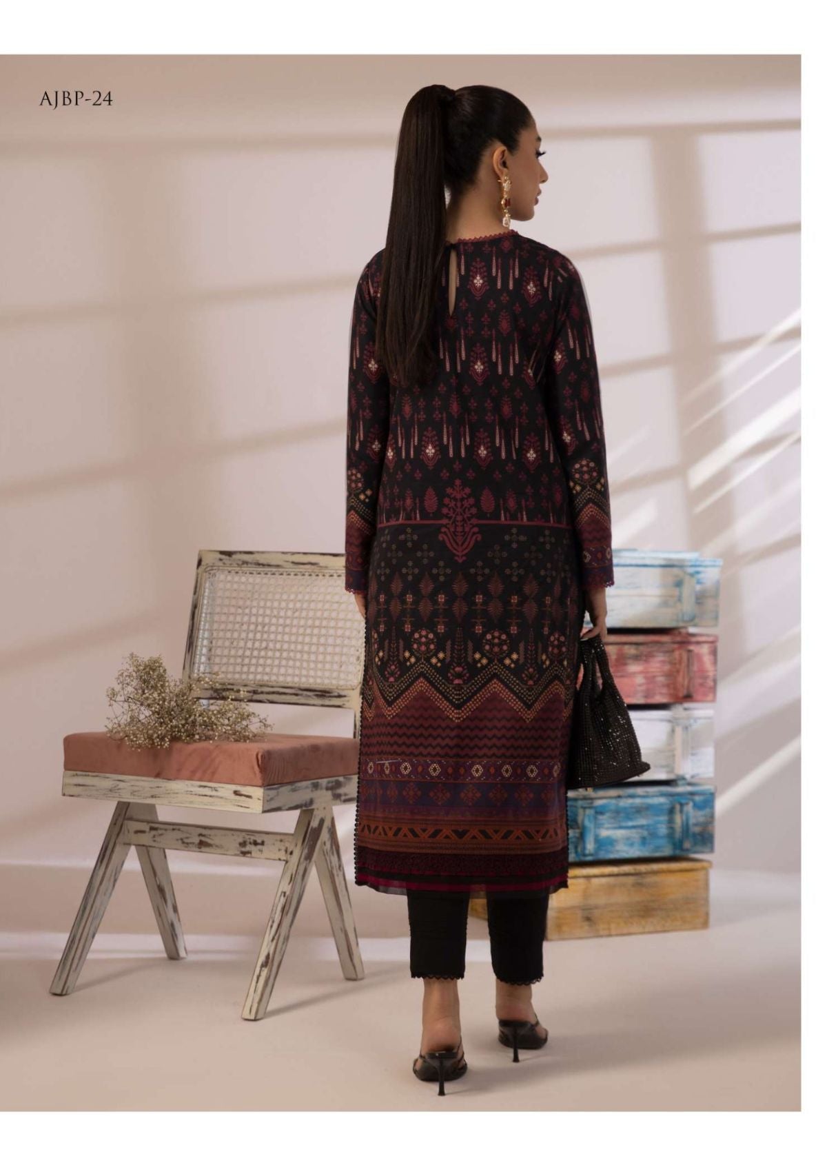 Lawn Collection - Asim Jofa - Prints - AJBP#24 - Official Asim Jofa - Agha Fabrics UK