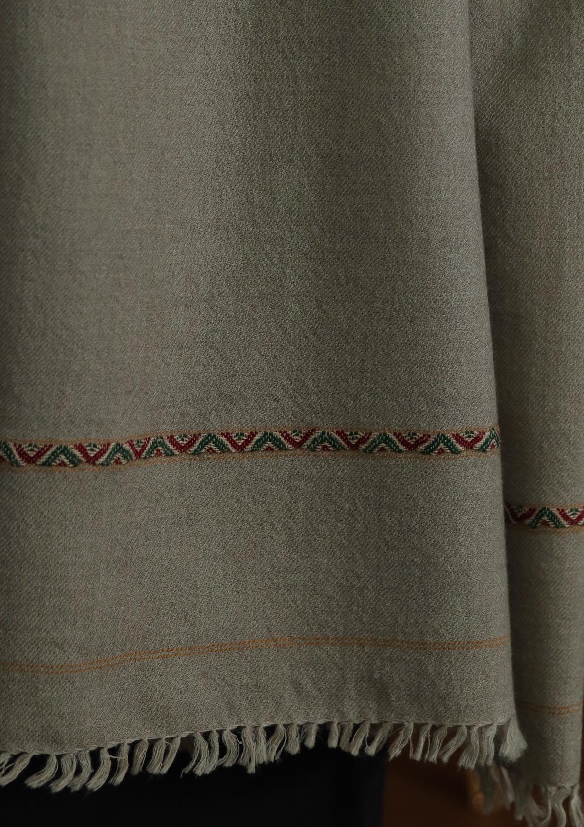 Men Shawls - Wool Shawls - D#07 - Grey