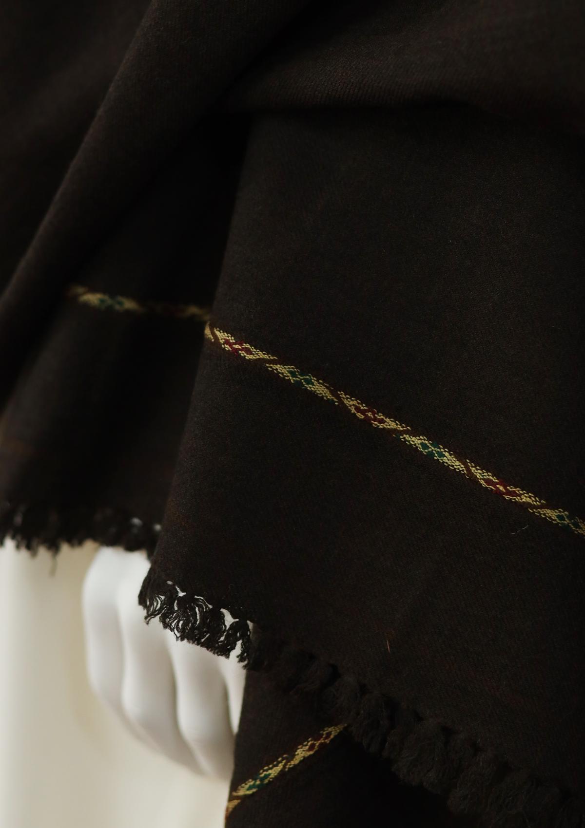 Men Shawls - Wool Shawls - D#15 - Choclate