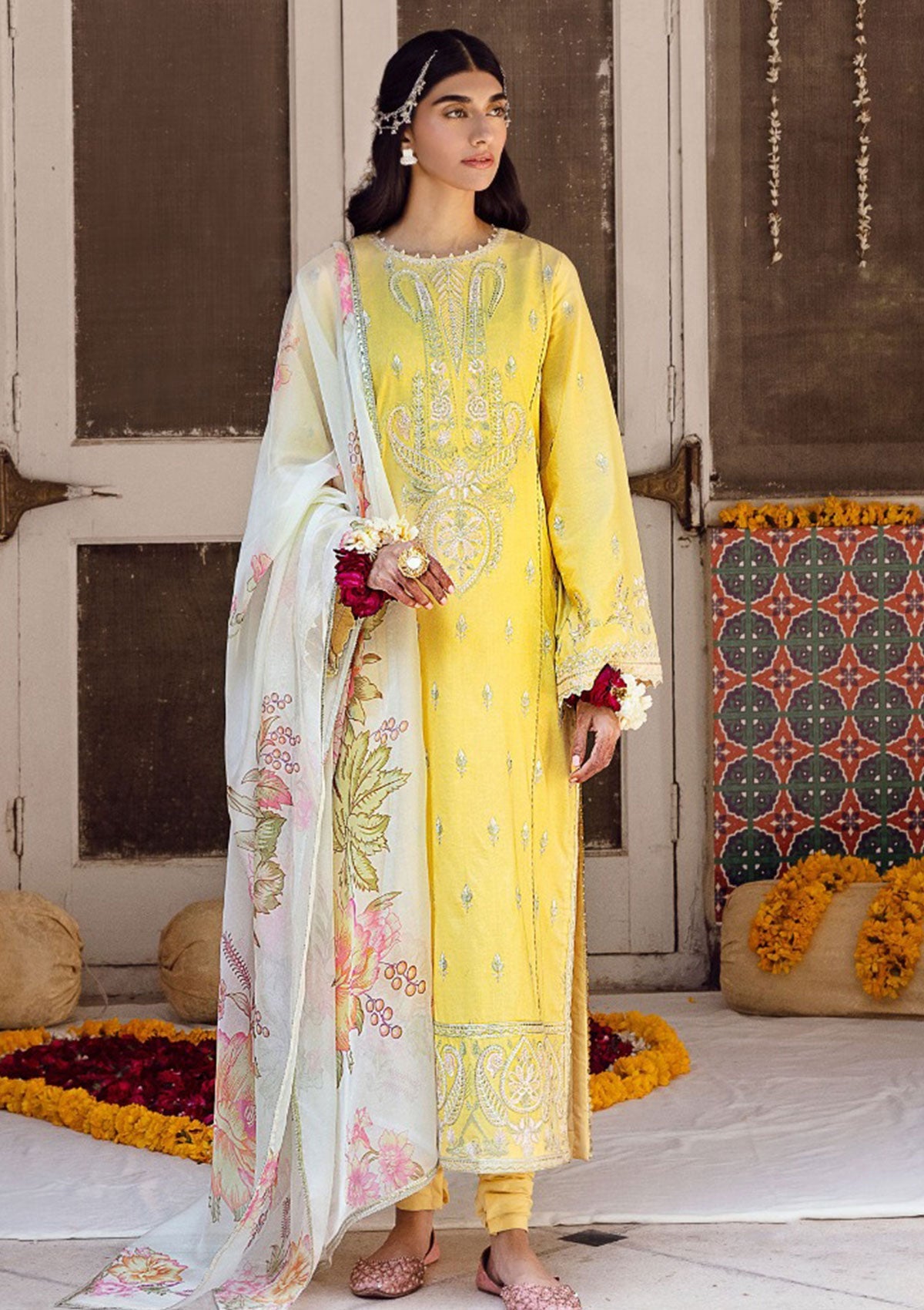 Lawn Collection - Ayzel  - Raqs Festive - AR#4 | Shafaq