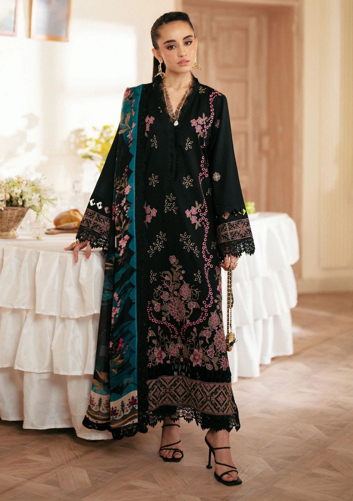 Lawn Collection - Nureh - Maya Lawn 24 - NS24#146 - Official Nureh - Agha Fabrics UK