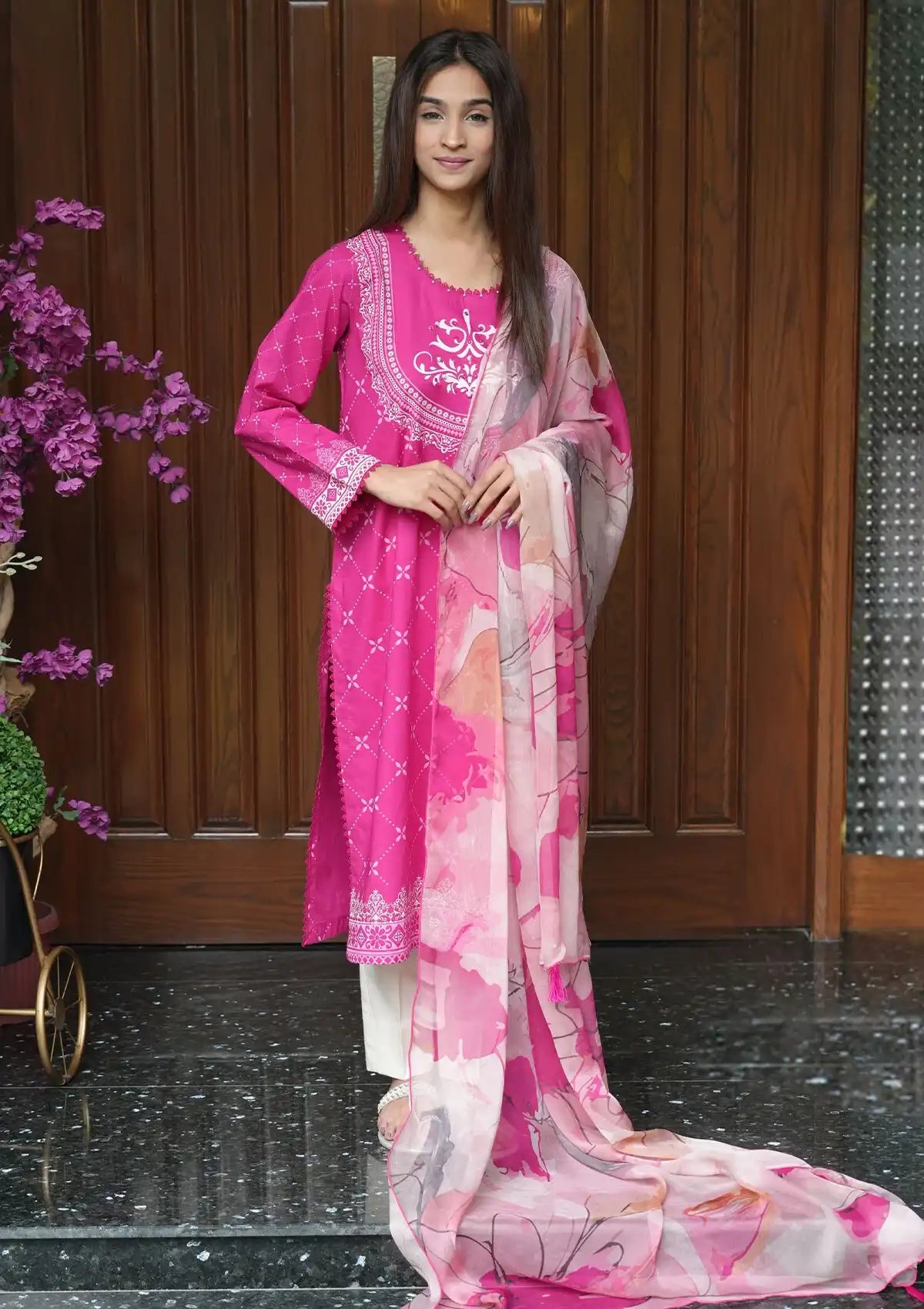 Winter Collection - Madiha Jahangir - Gulmira - Cambric - 2 pcs - D#05 - Official Madiha Jahangir - Agha Fabrics UK