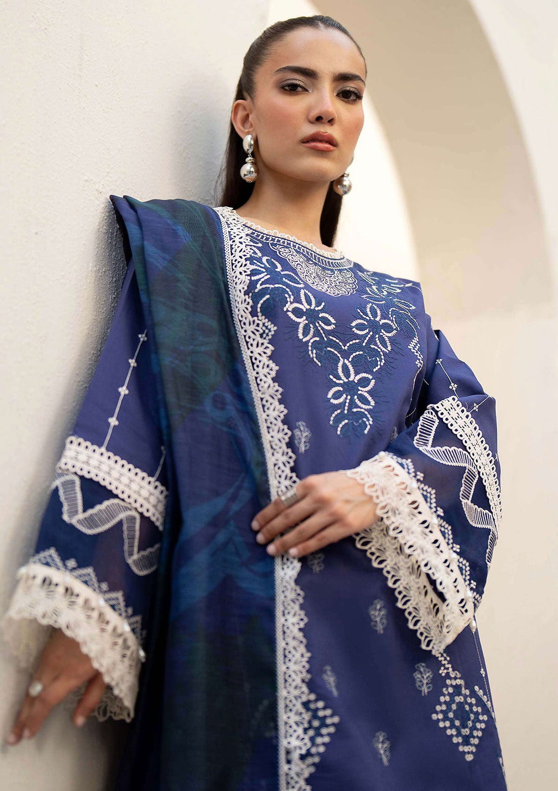 Lawn Collection - Saad Shaikh - Eid Luxe 24 - Tawny