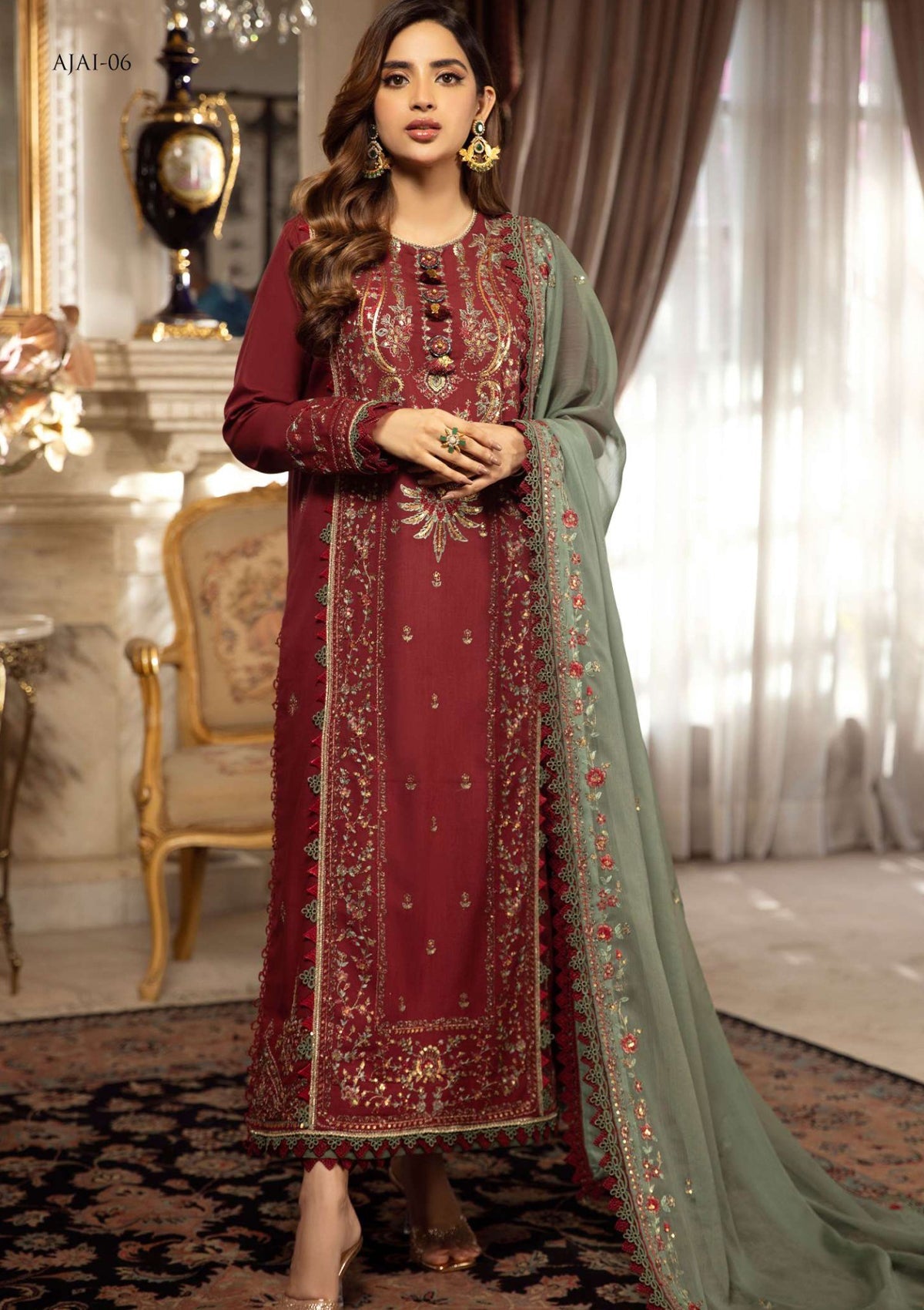 Lawn Collection - Asim Jofa - Aira - AJAI#6 - Official Asim Jofa - Agha Fabrics UK