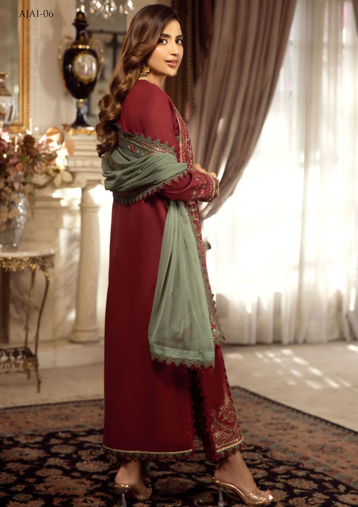 Lawn Collection - Asim Jofa - Aira - AJAI#6 - Official Asim Jofa - Agha Fabrics UK