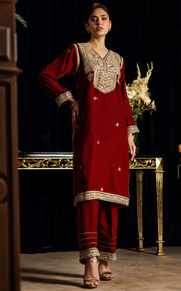 Threads and Motifs | Velvet Collection 25 | 2PC TV-01