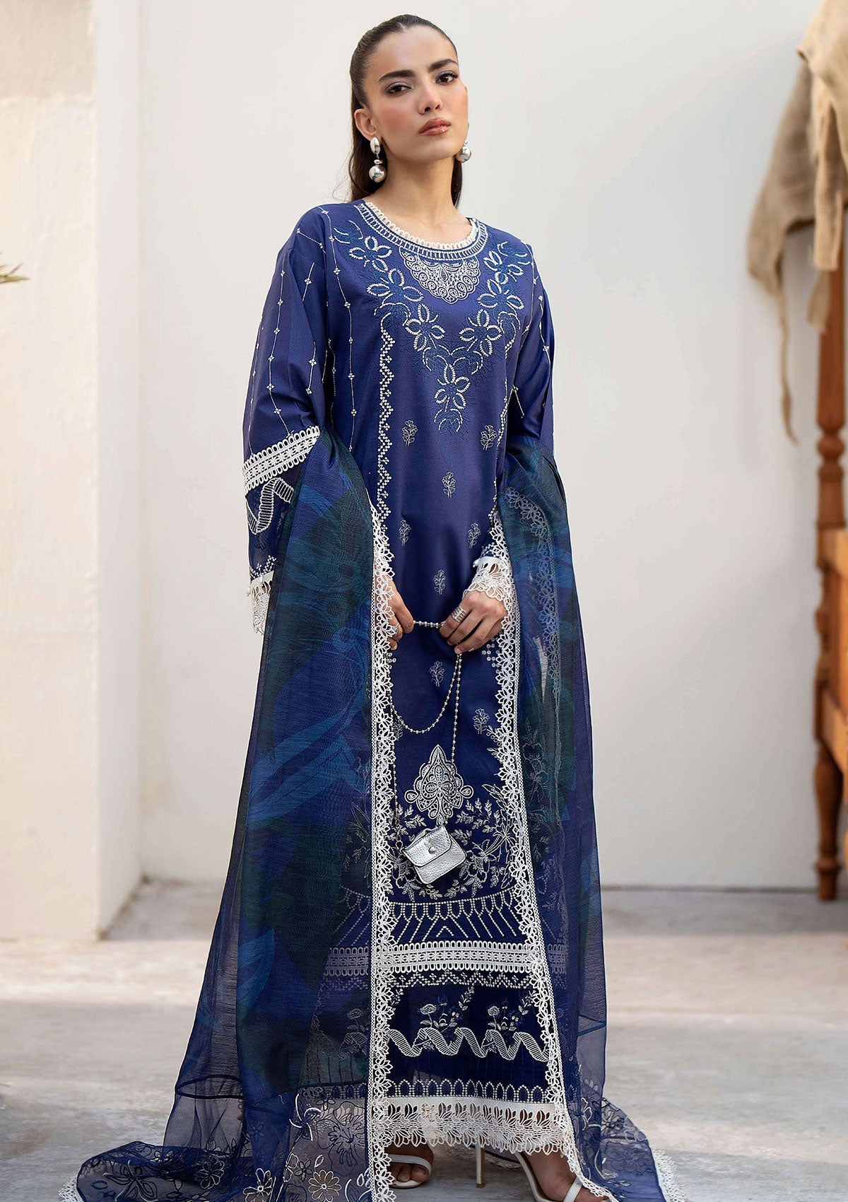 Lawn Collection - Saad Shaikh - Eid Luxe 24 - Tawny