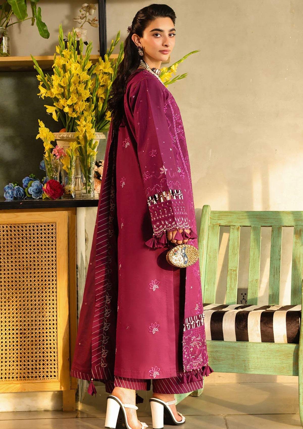 Lawn - Sahane - In Laws - Eid Edit 25 - CT-21002 - Berry