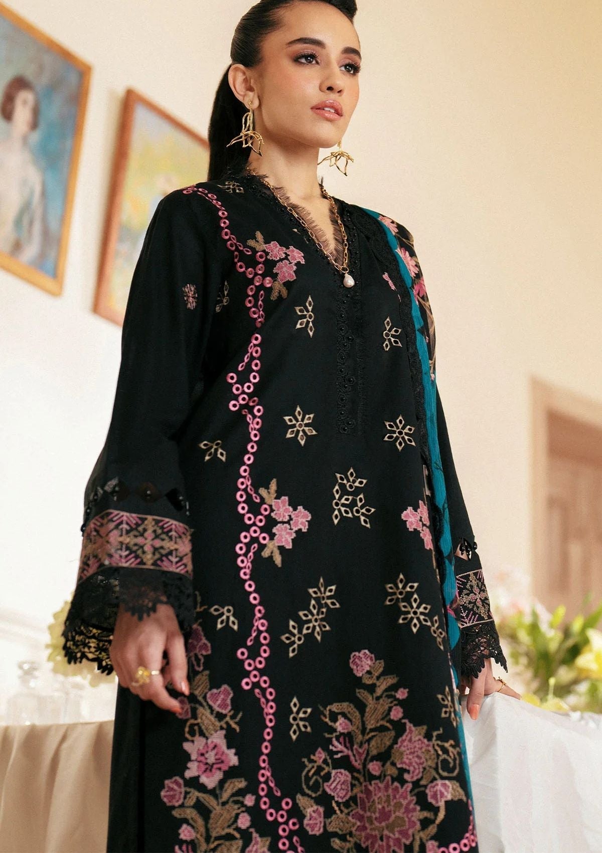 Lawn Collection - Nureh - Maya Lawn 24 - NS24#146 - Official Nureh - Agha Fabrics UK