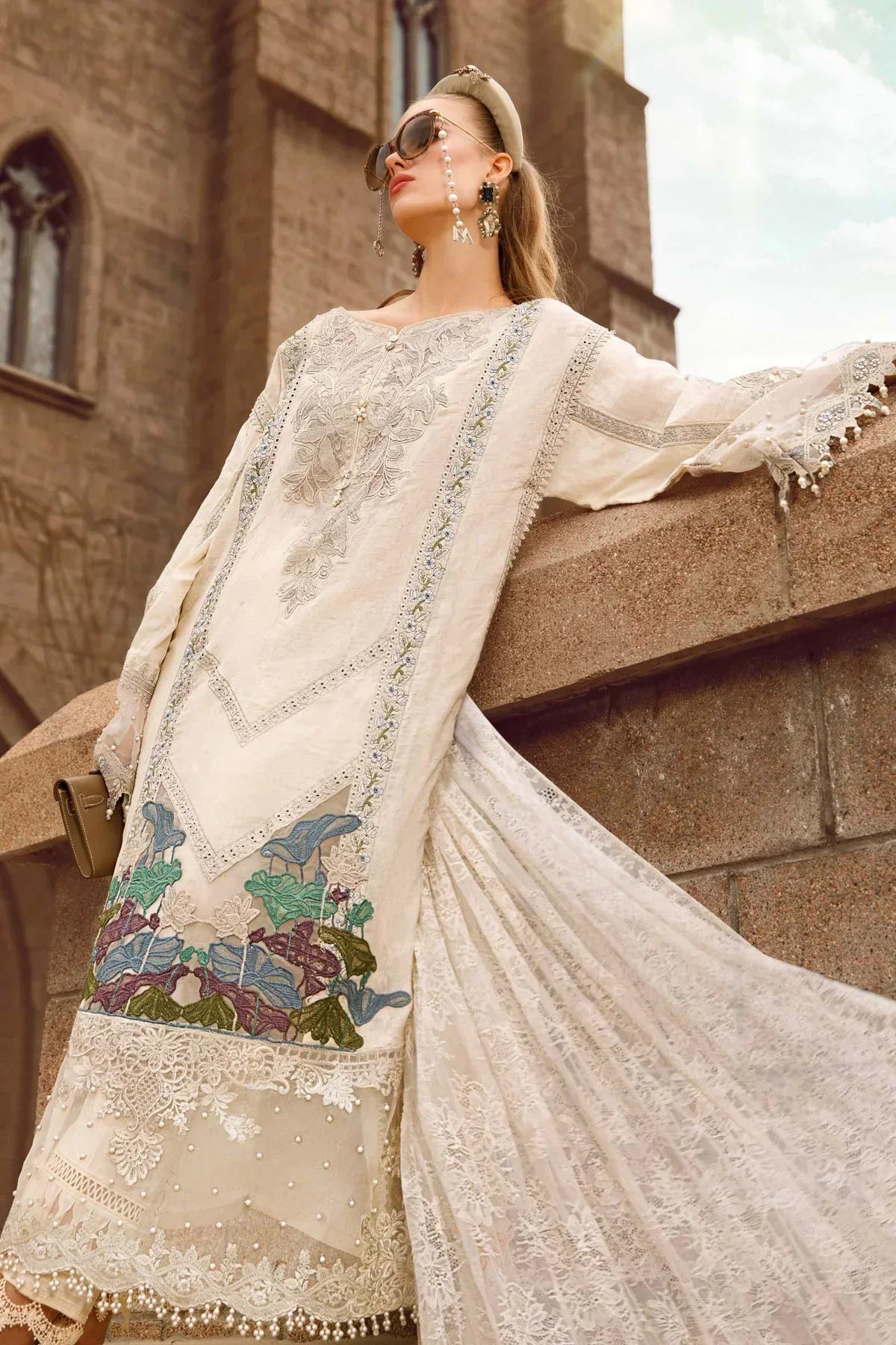 Maria B | Luxury Lawn | D-2307-B -  Maria B Luxury -  Agha Fabrics