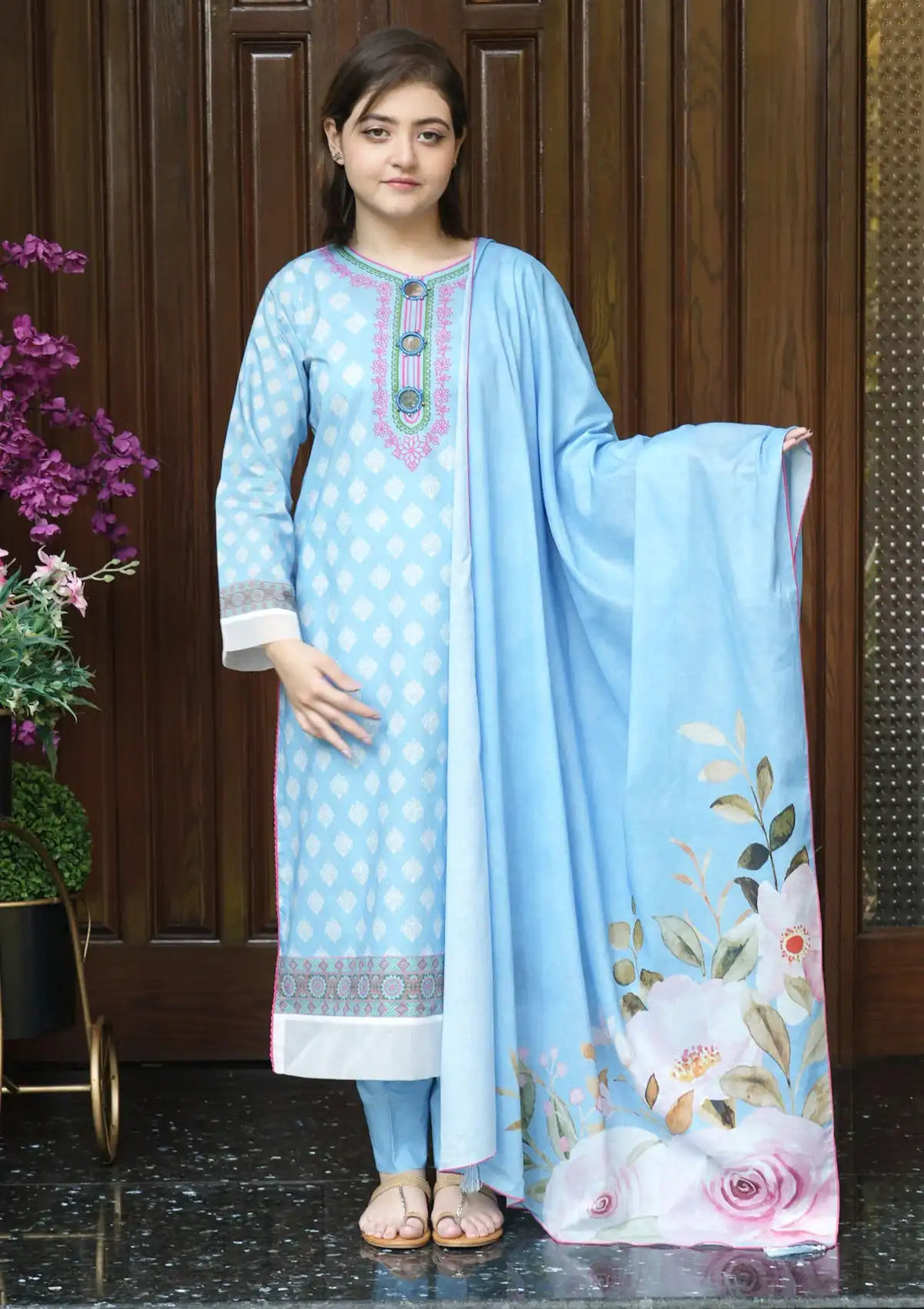 Winter Collection - Madiha Jahangir - Gulmira - Cambric - 3 pcs - D#10 - Official Madiha Jahangir - Agha Fabrics UK