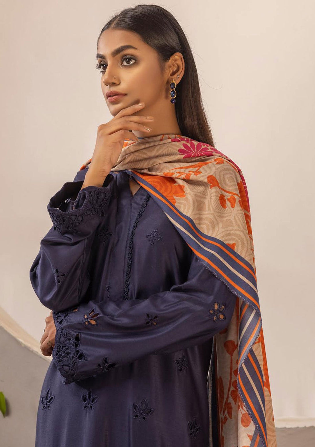 Winter Collection - Mahee's - Exclusive- Embroidered Sateen Marina - MEM#07 - Official Riaz Arts - Agha Fabrics UK