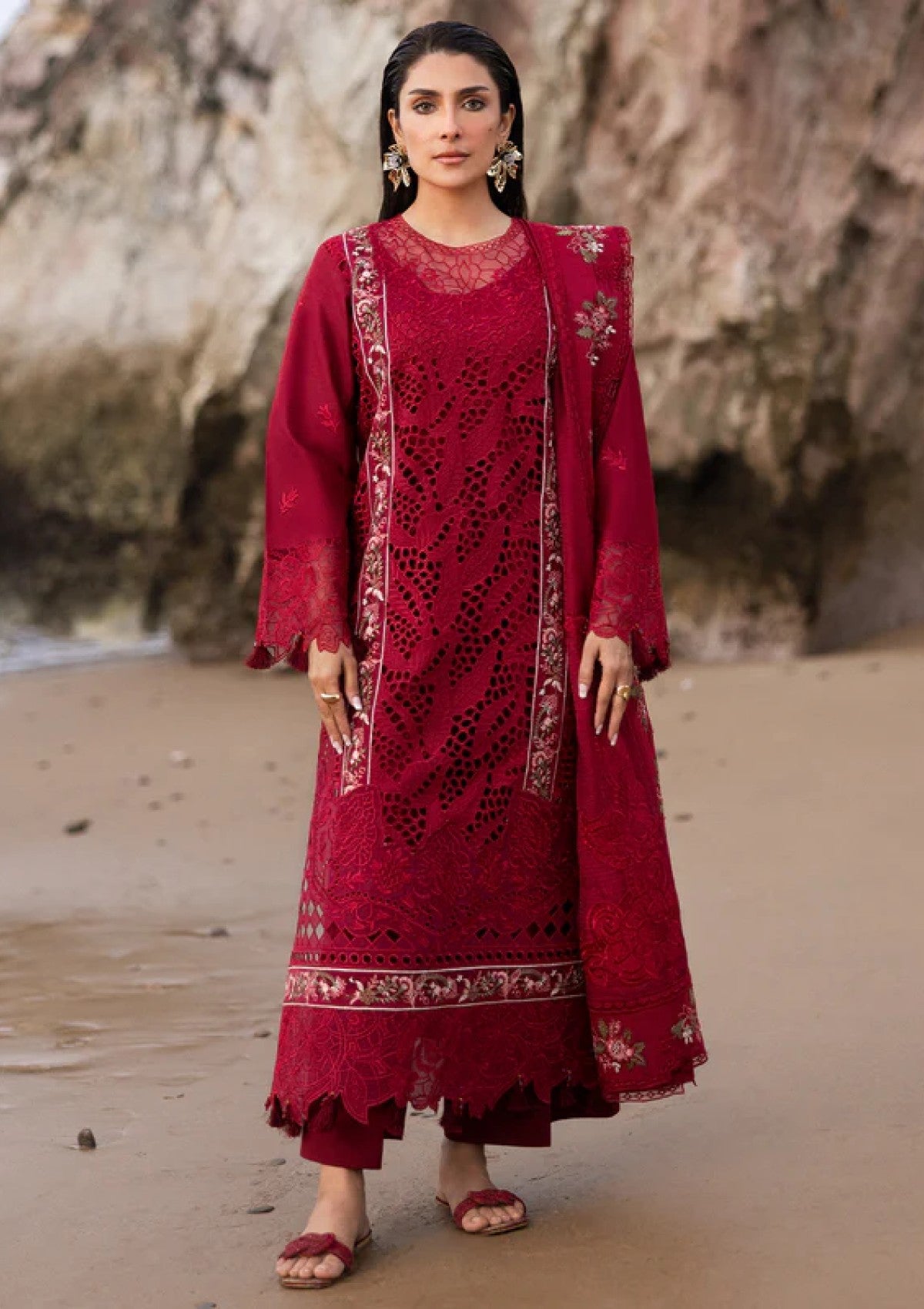 Lawn - Mahnur - Sirene Luxury 25 - D#2A - Scarlett