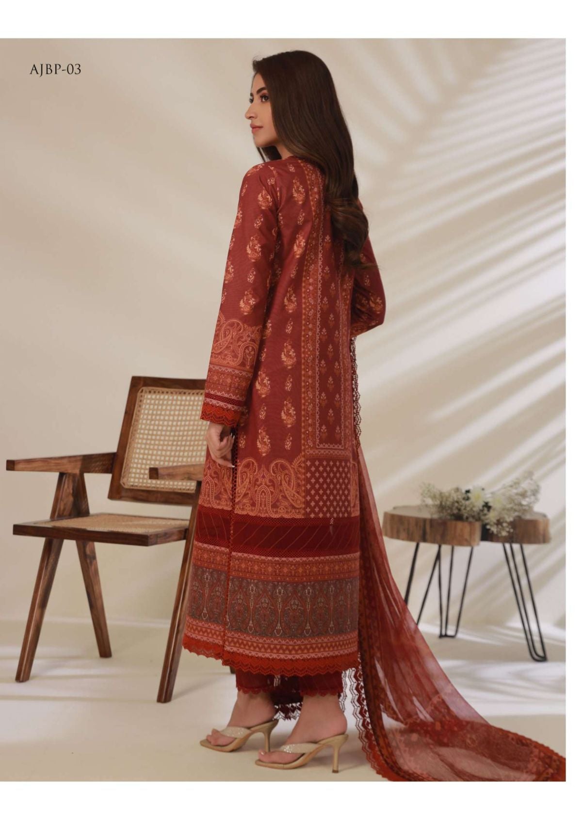 Lawn Collection - Asim Jofa - Prints - AJBP#03 - Official Asim Jofa - Agha Fabrics UK