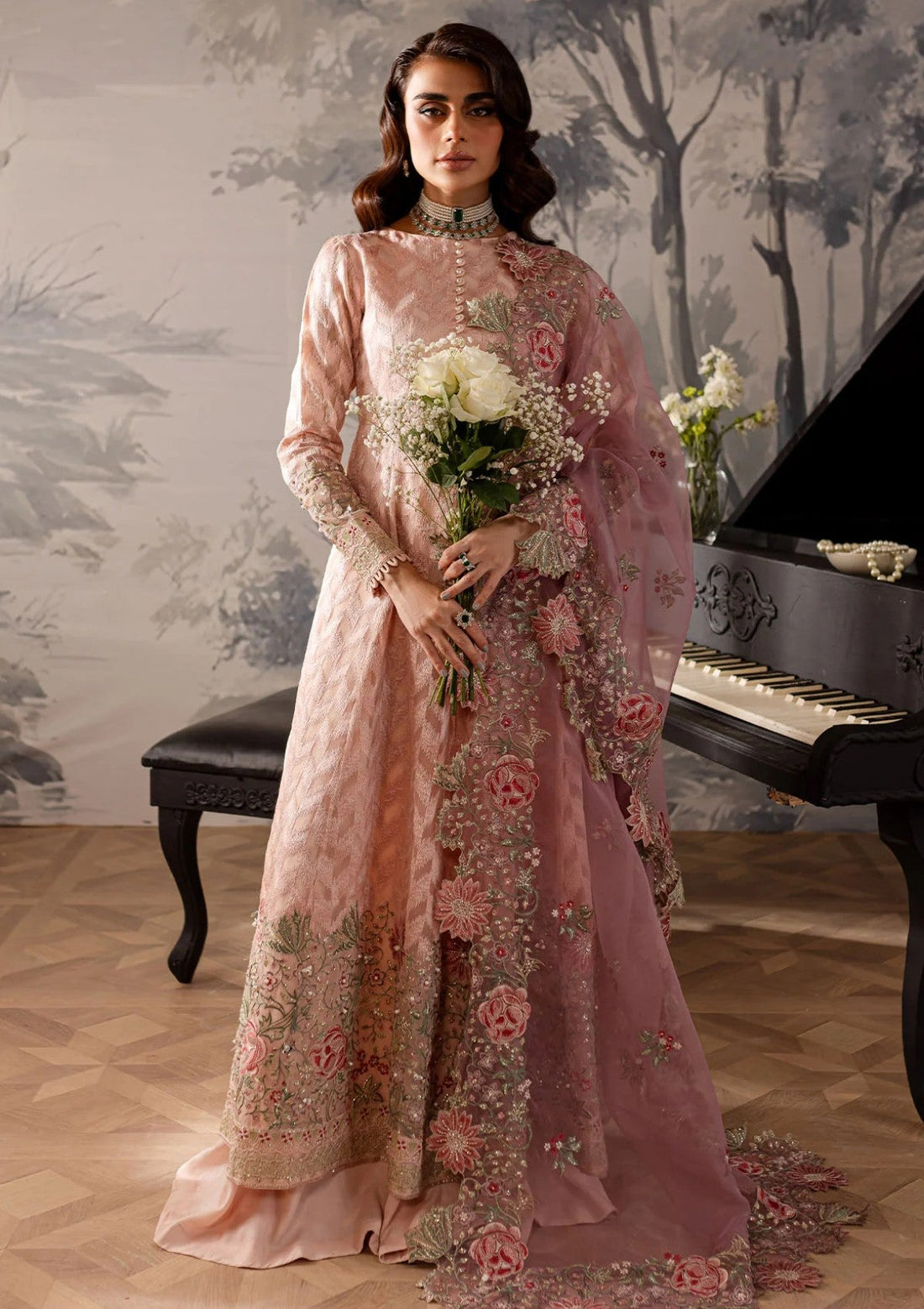 Formal Collection - Nureh - Elanora - Unstitched 24 - NE#55 - Official Nureh - Agha Fabrics UK