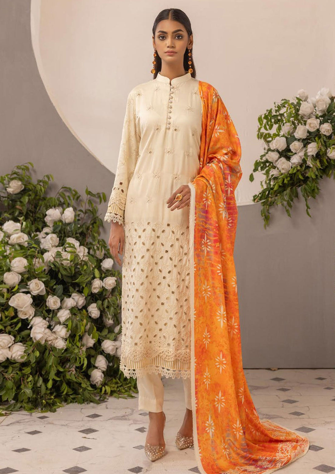 Winter Collection - Mahee's - Exclusive- Embroidered Sateen Marina - MEM#09 - Official Riaz Arts - Agha Fabrics UK