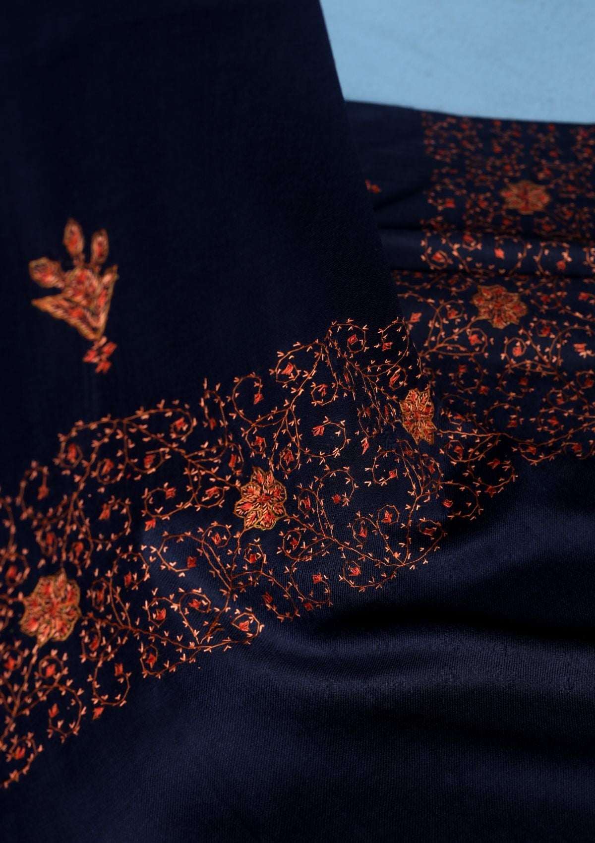 Winter Collection - Riwaj - Pashmina Kashmiri Needle Work Suit - Volume II - D#01 (C)
