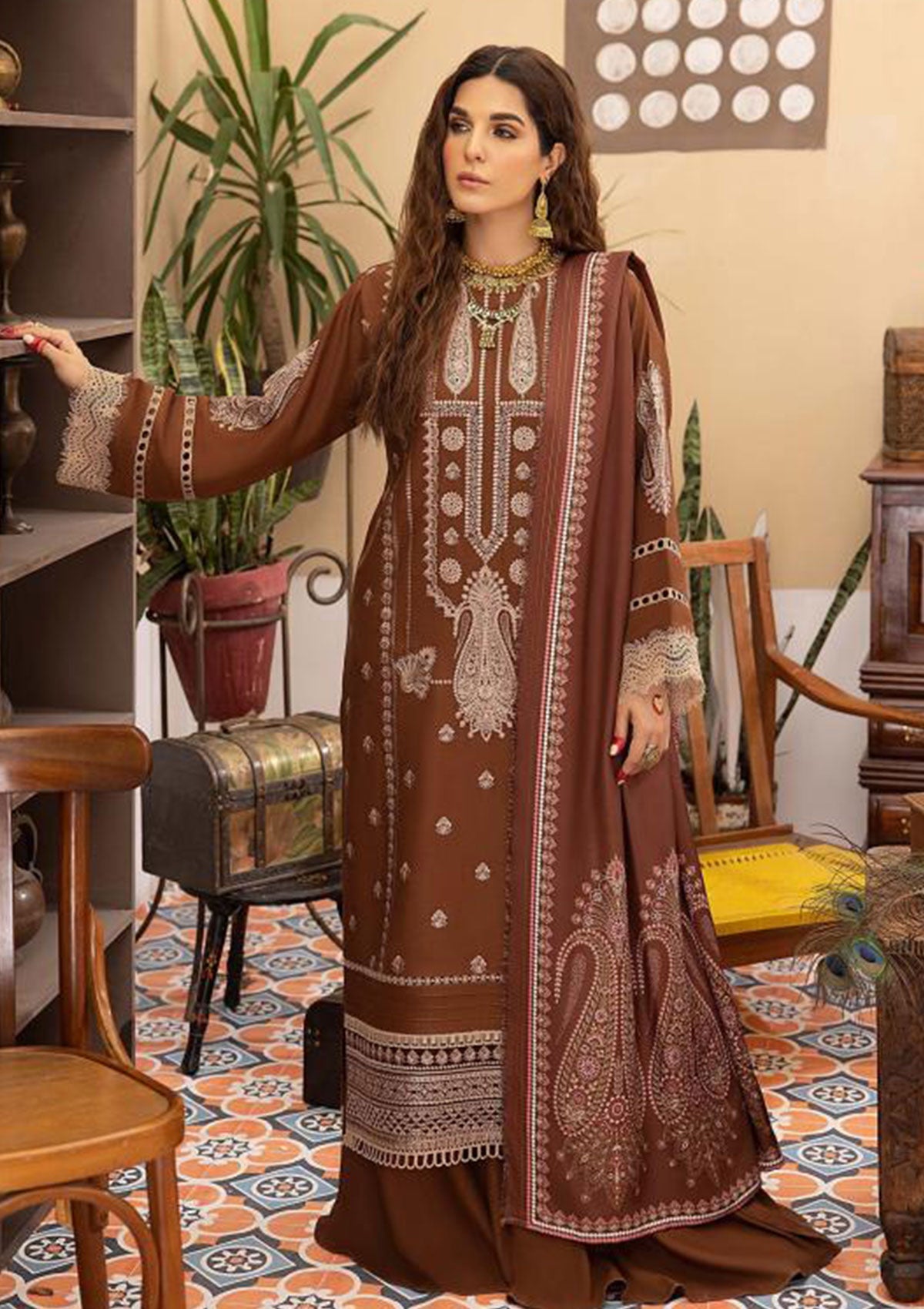 Winter Collection - Mahnur - Masakali - D# 05 A - Official Mahnur - Agha Fabrics UK