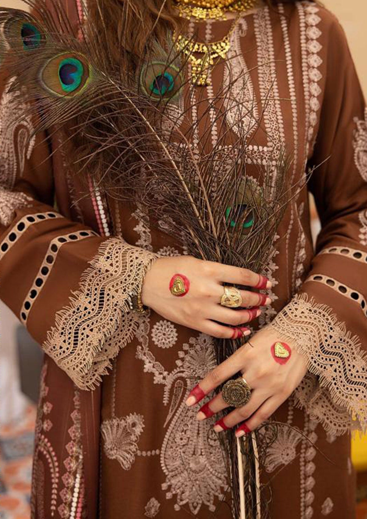 Winter Collection - Mahnur - Masakali - D# 05 A - Official Mahnur - Agha Fabrics UK