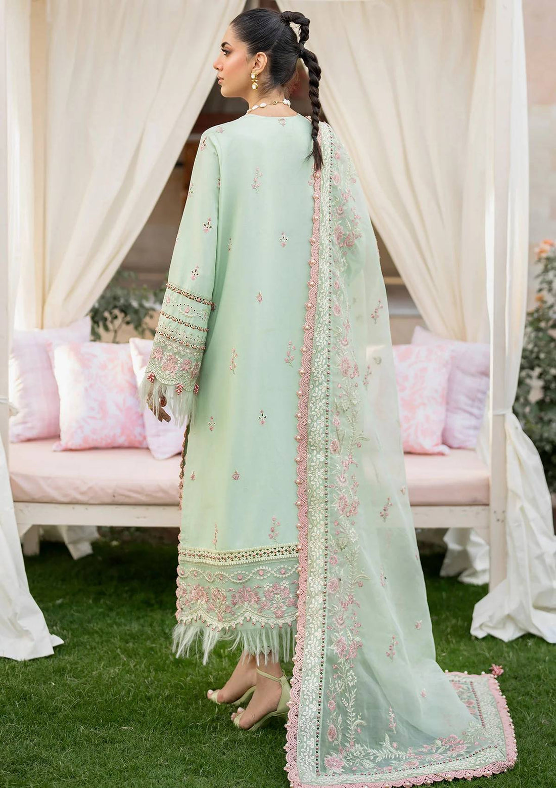 Lawn Collection - Akbar Aslam - Hayat - Eid - D#122 - Basil
