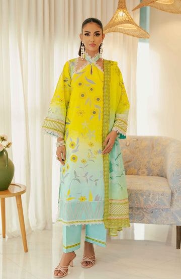 Al Zohaib | Sun Shine Bloom Cotton Silk | SCS-24-09