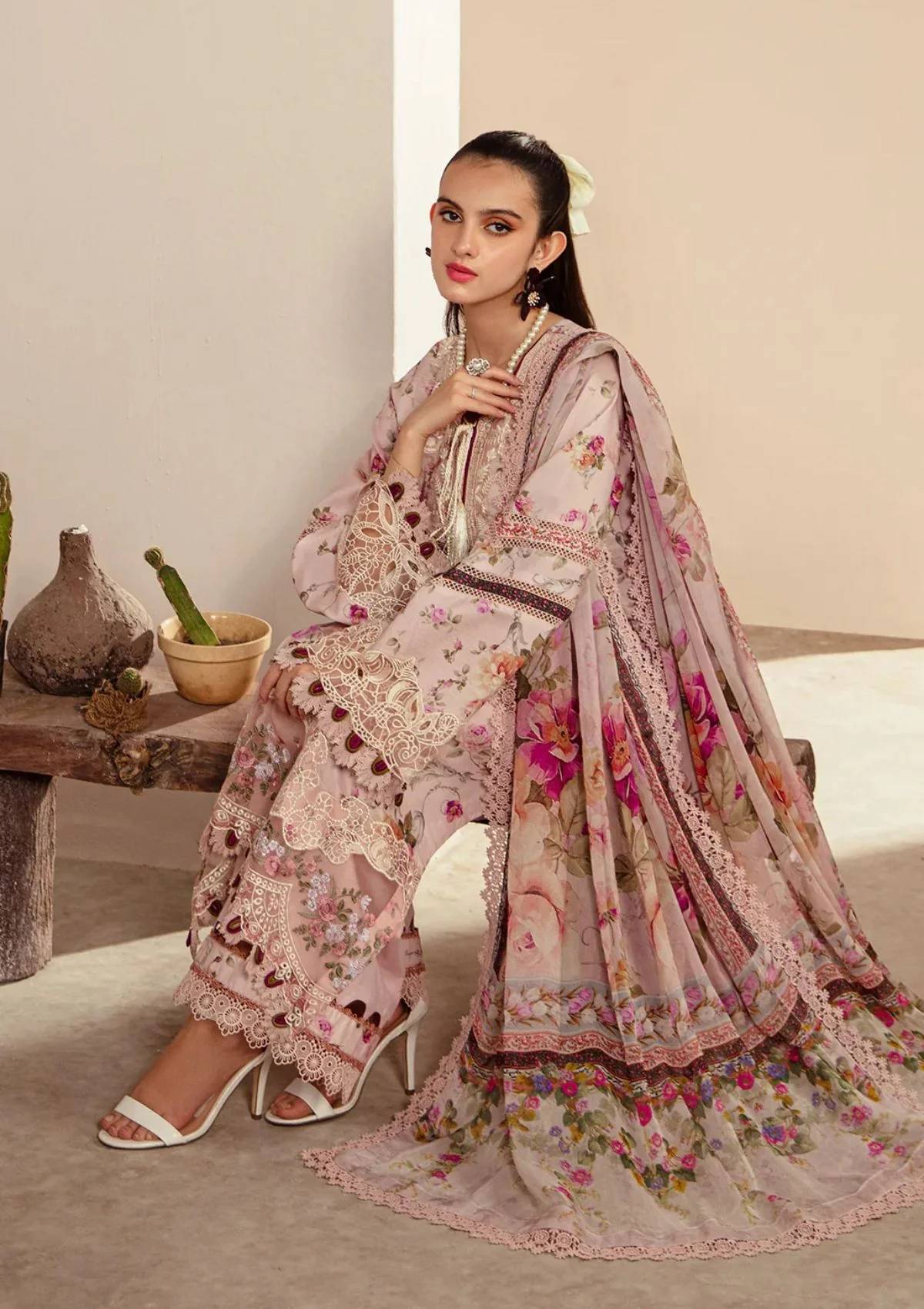 Lawn Collection - Alif - Affordable - AFL#3 - ROSELLA