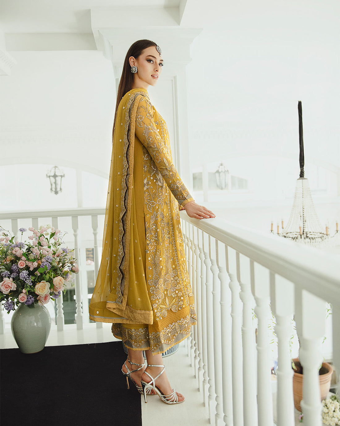 Maryum n Maria | Freesia Ariya Formals | SW23-510 - Ocher - Laleh -  Maryam N Maria Formal -  Agha Fabrics