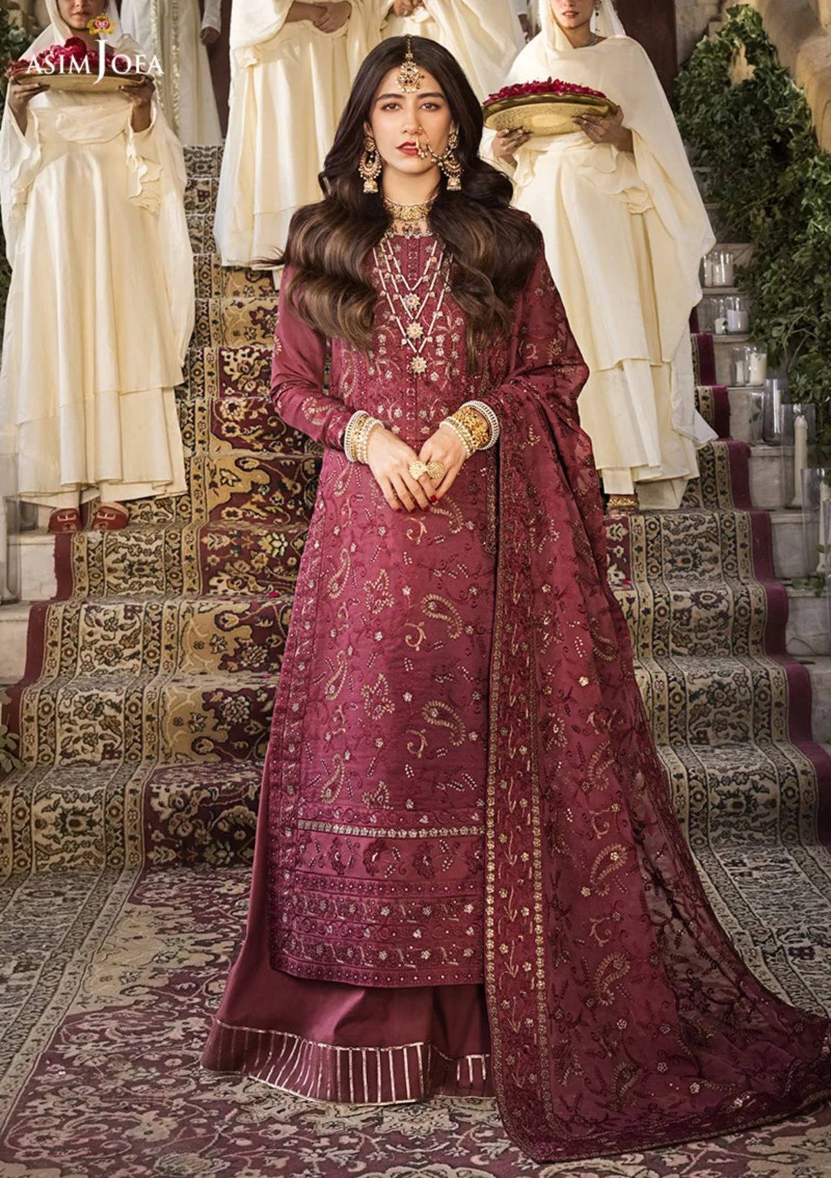 Formal Collection - Asim Jofa - Lucknowi - Chikankari - AJMQ#03 - Official Asim Jofa - Agha Fabrics UK