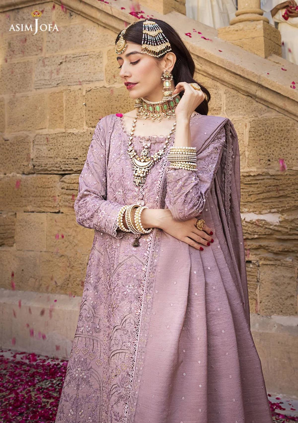 Formal Collection - Asim Jofa - Lucknowi - Chikankari - AJMQ#07 - Official Asim Jofa - Agha Fabrics UK