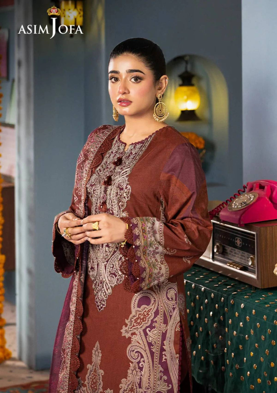 Lawn Collection - Asim Jofa - Rania - AJRA#18 - Official Asim Jofa - Agha Fabrics UK