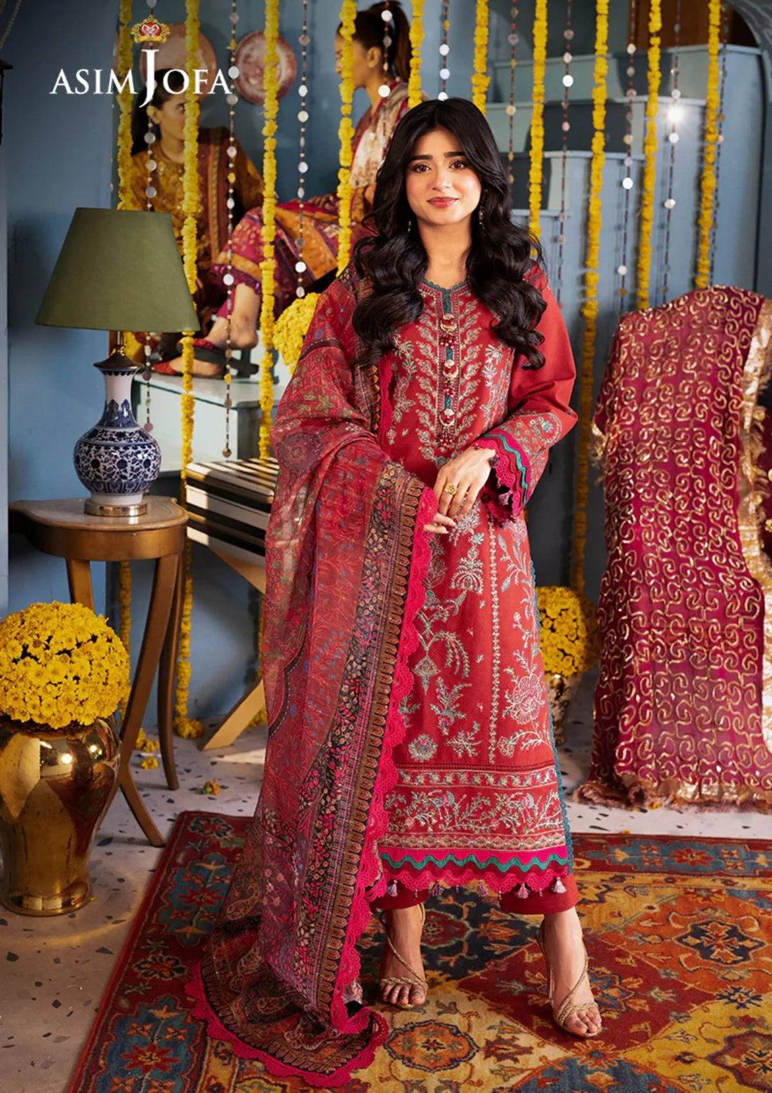 Lawn Collection - Asim Jofa - Rania - AJRA#26 - Official Asim Jofa - Agha Fabrics UK