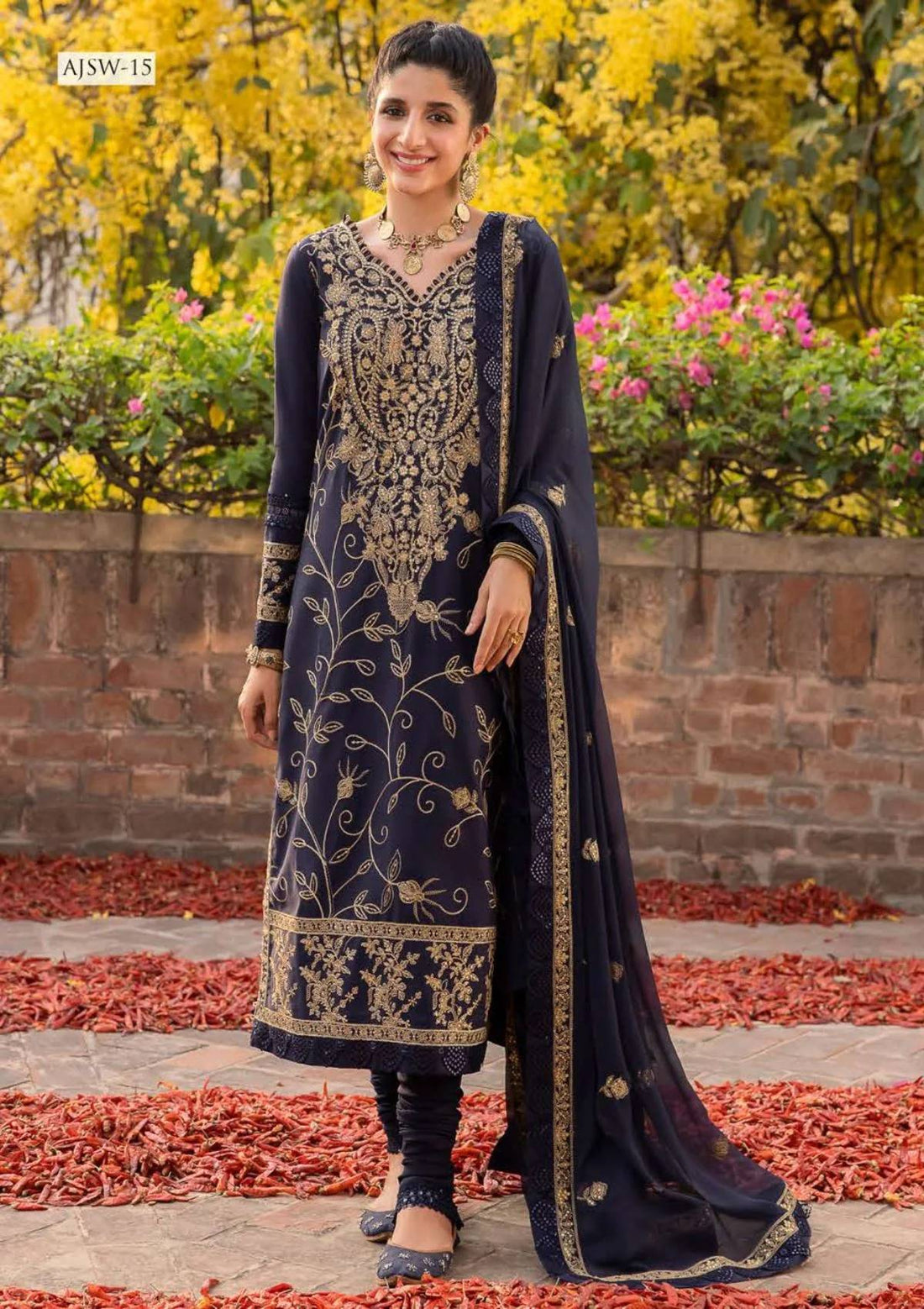 Formal Collection - Asim Jofa - Shadow Work - AJSW#15 - Official Asim Jofa - Agha Fabrics UK