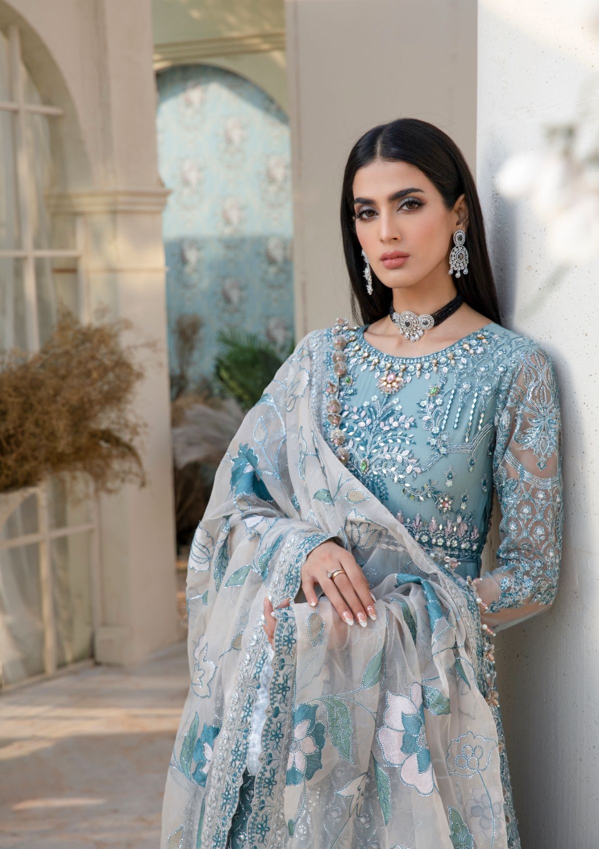 Formal Collection  - Rubaaiyat - Handwork Wedding 23 - Azure - D#03