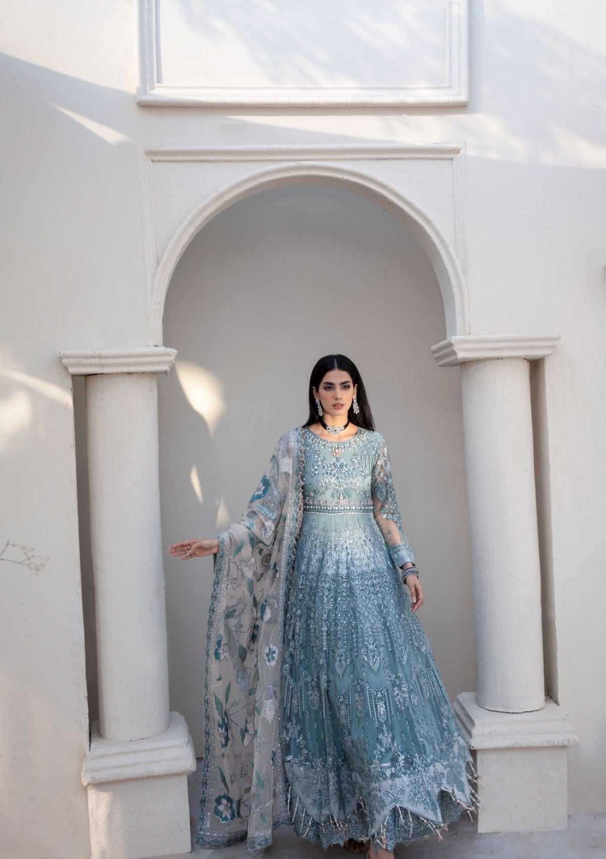 Formal Collection  - Rubaaiyat - Handwork Wedding 23 - Azure - D#03