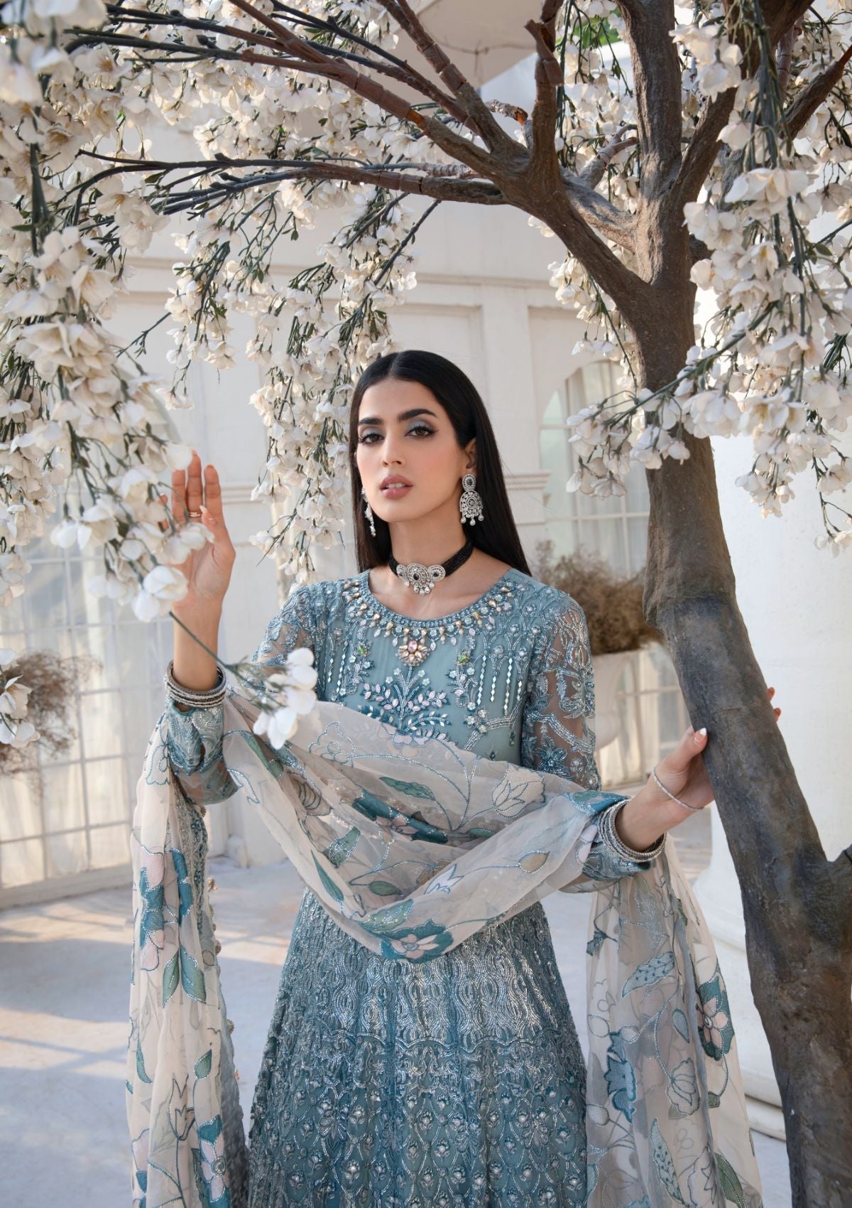 Formal Collection  - Rubaaiyat - Handwork Wedding 23 - Azure - D#03
