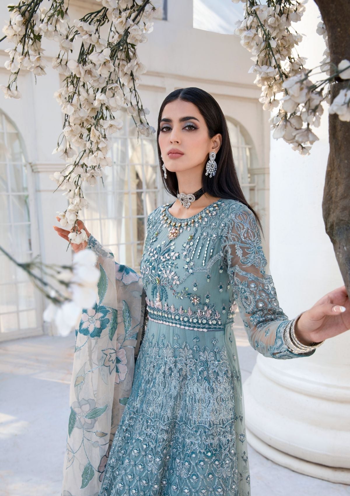 Formal Collection  - Rubaaiyat - Handwork Wedding 23 - Azure - D#03