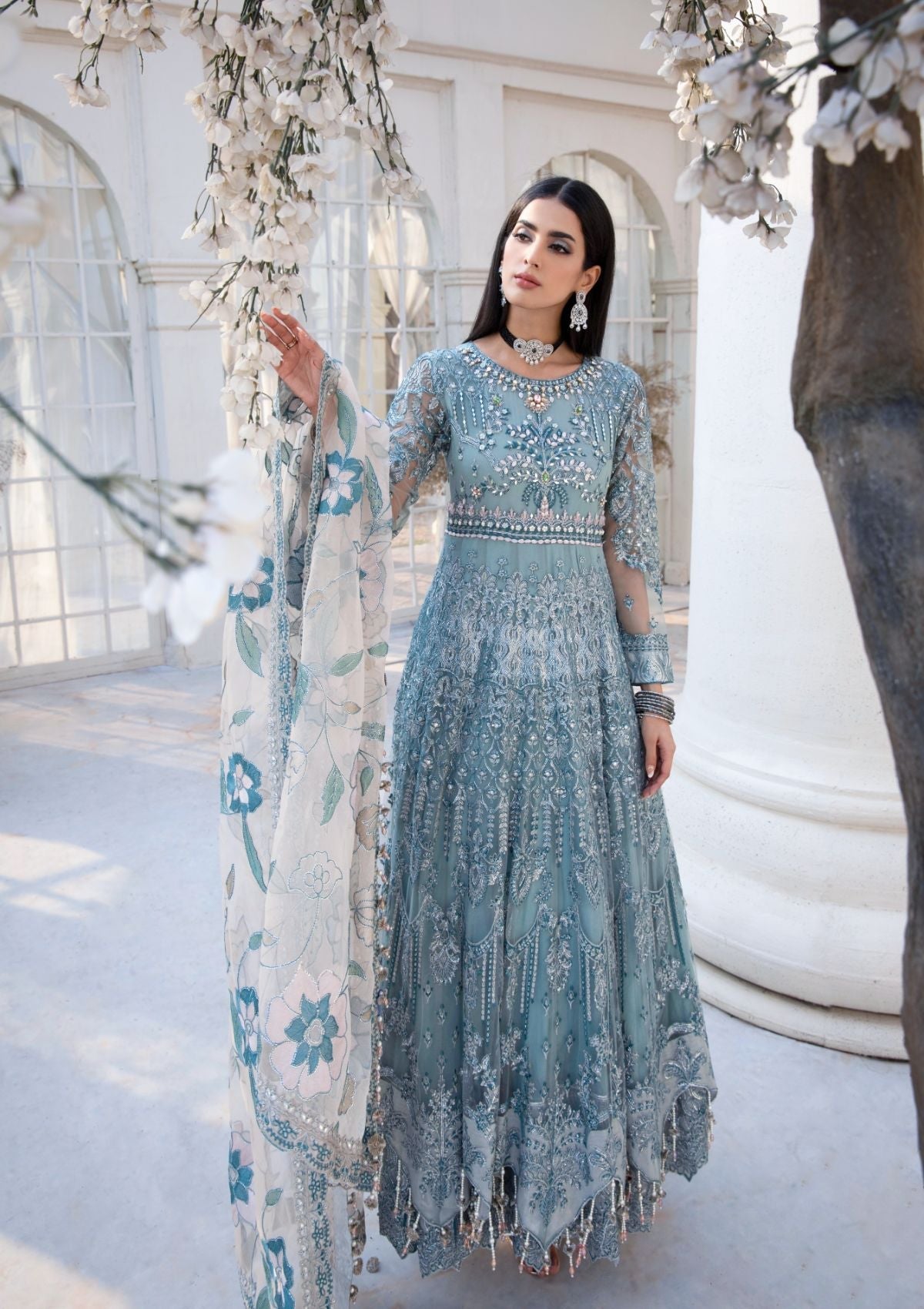 Formal Collection  - Rubaaiyat - Handwork Wedding 23 - Azure - D#03