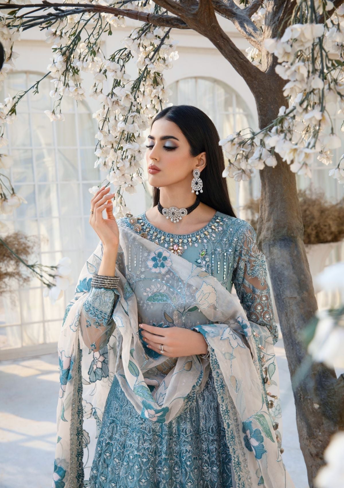 Formal Collection  - Rubaaiyat - Handwork Wedding 23 - Azure - D#03
