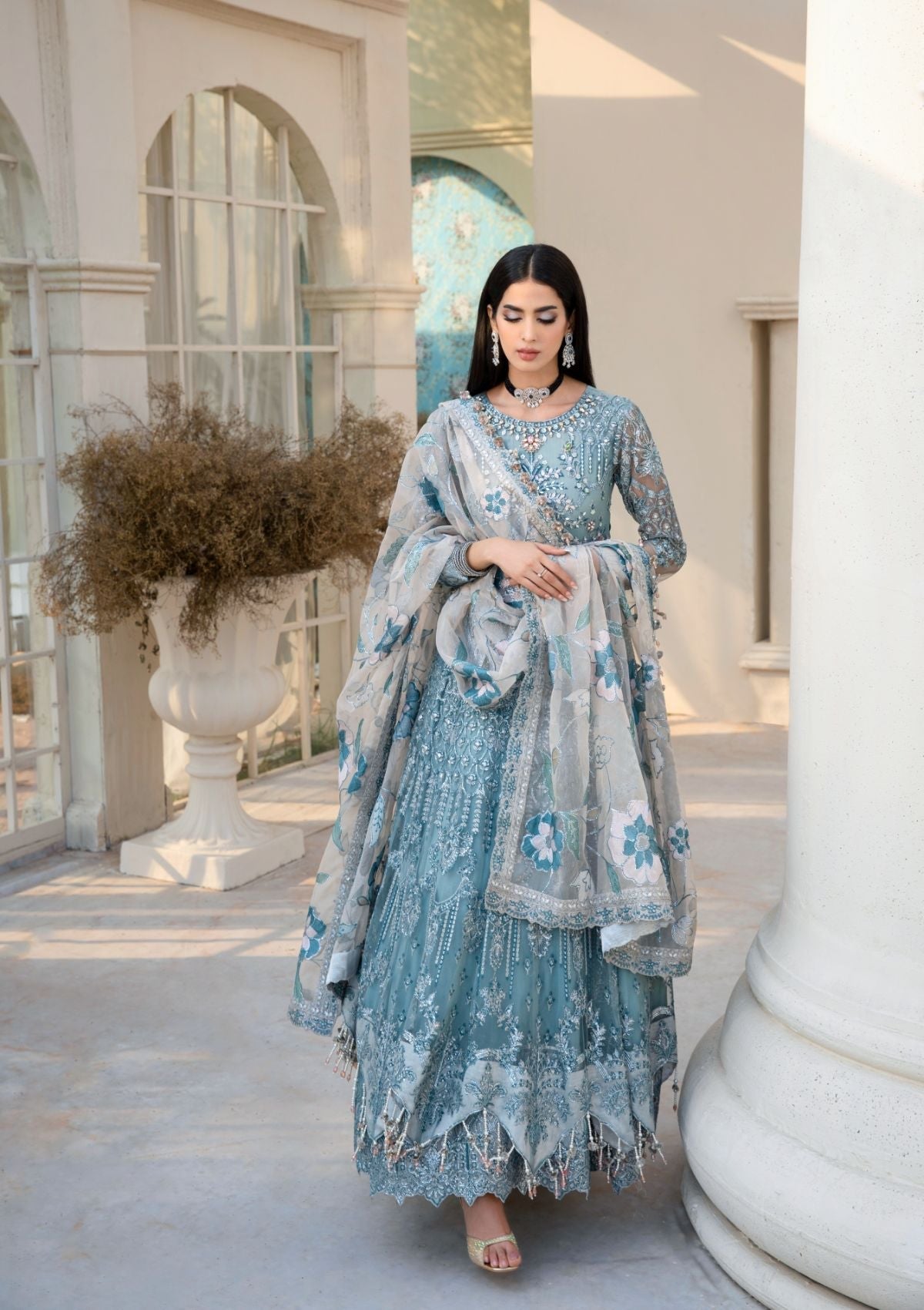 Formal Collection  - Rubaaiyat - Handwork Wedding 23 - Azure - D#03