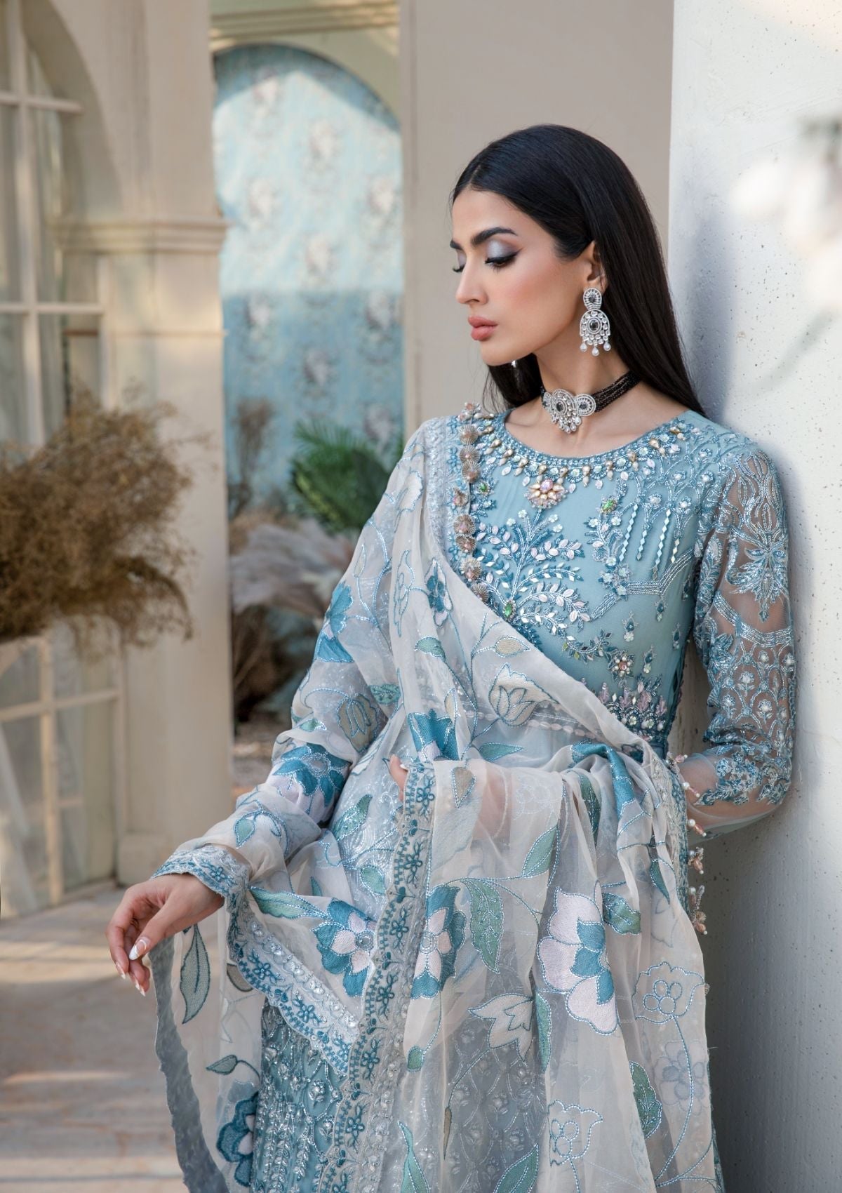 Formal Collection  - Rubaaiyat - Handwork Wedding 23 - Azure - D#03
