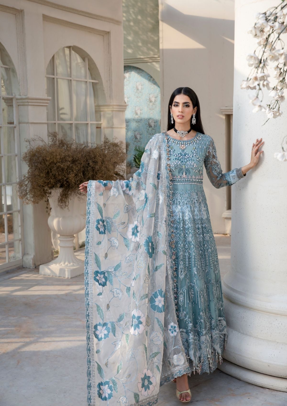 Formal Collection  - Rubaaiyat - Handwork Wedding 23 - Azure - D#03